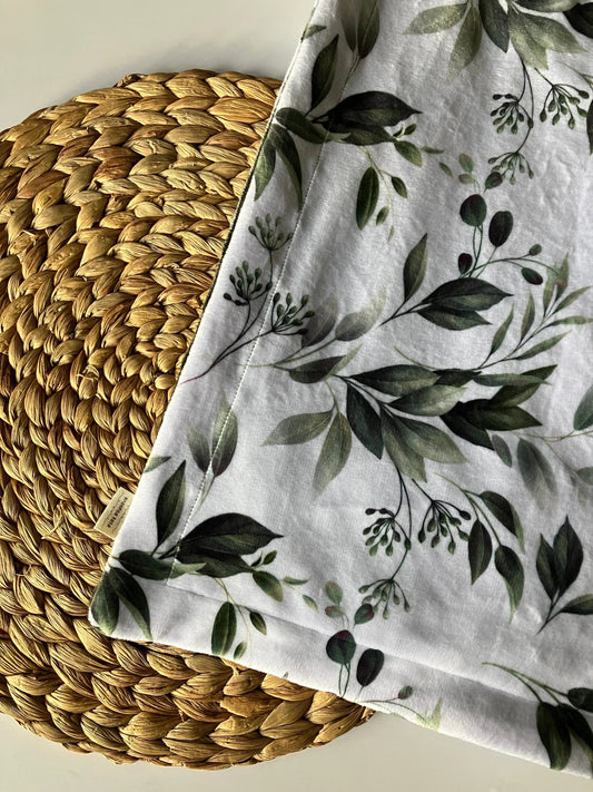 Couverture douce en minky - Feuillage - Bébé bonheur