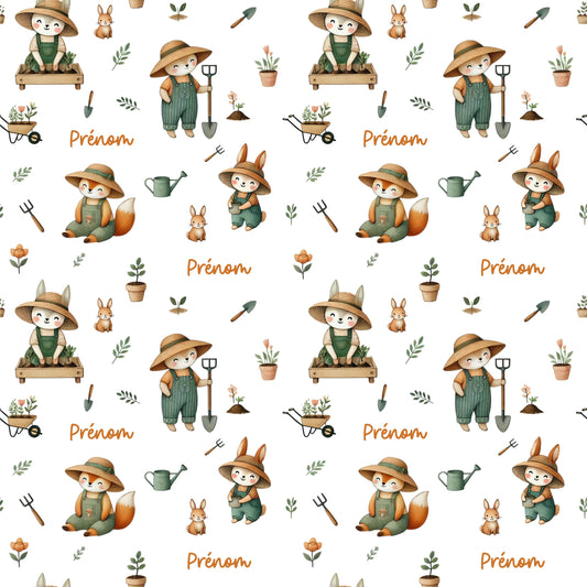 Couverture douce en squish personnalisée - Jardinage - Bébé bonheur